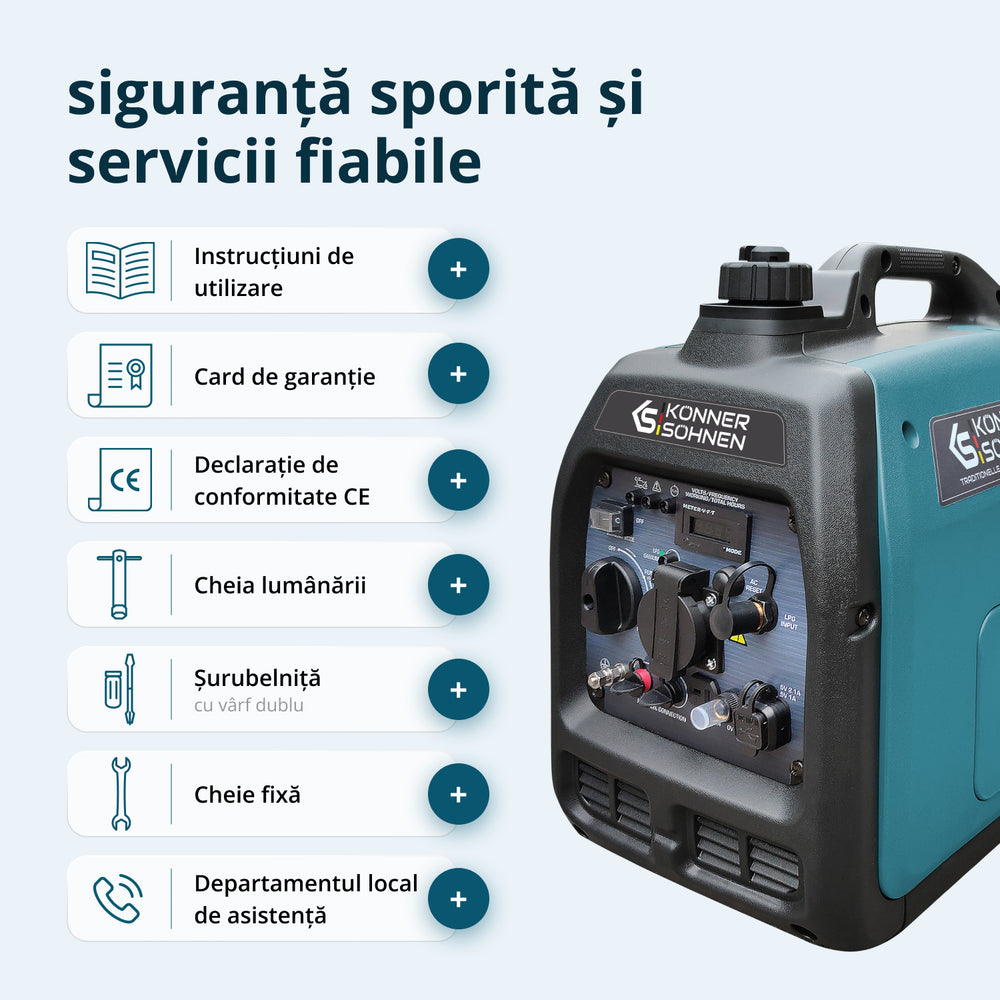 Generator cu inverter pe GPL/benzină KS 3100iG S