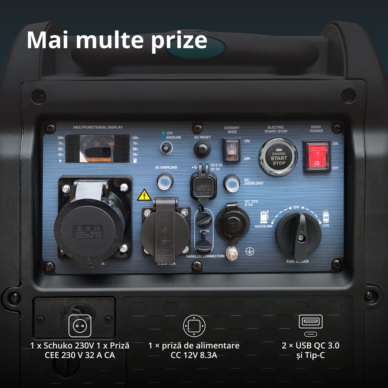 Generator cu inverter pe GPL/benzină KS 5500iEG S