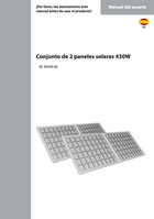 Conjunto de 2 Paneles Solares 430W KS SP430-HC