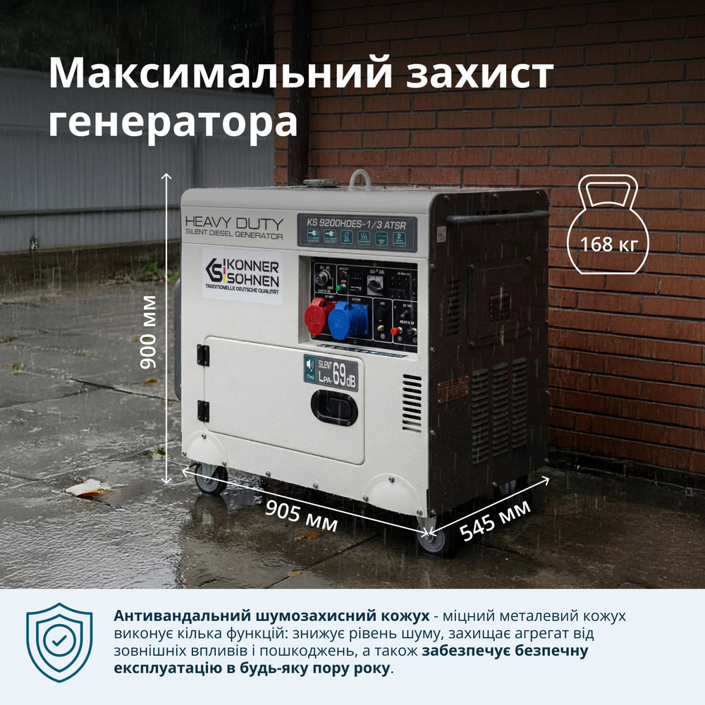 Дизельний генератор «Könner & Söhnen» KS 9200HDES-1/3 ATSR (EURO V)