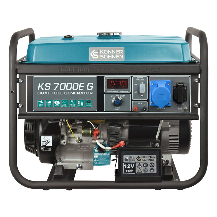 Groupe électrogène à essence/gaz "Könner & Söhnen" KS 7000E G