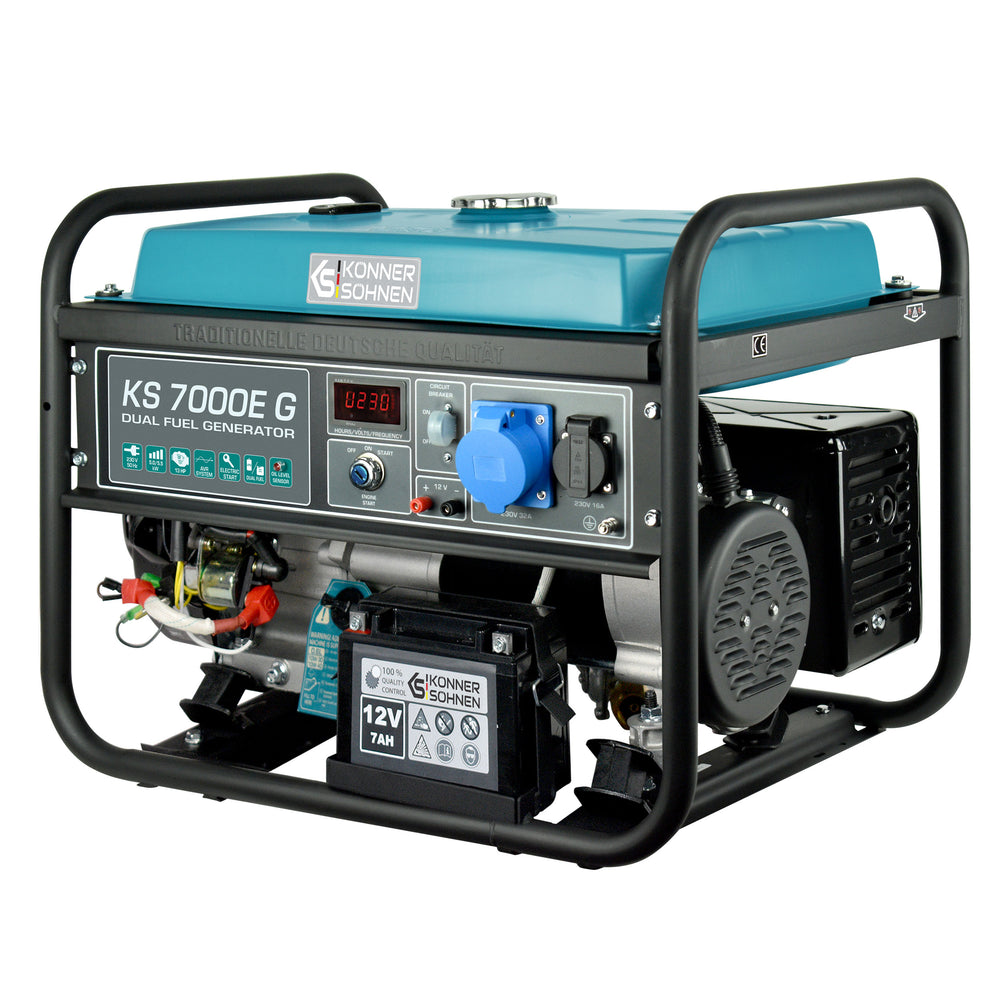 Groupe électrogène à essence/gaz "Könner & Söhnen" KS 7000E G