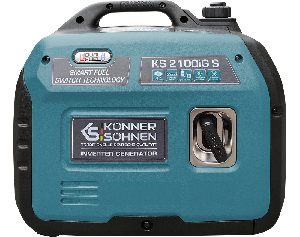 Invertorový generátor na LPG/benzín KS 2100iG S